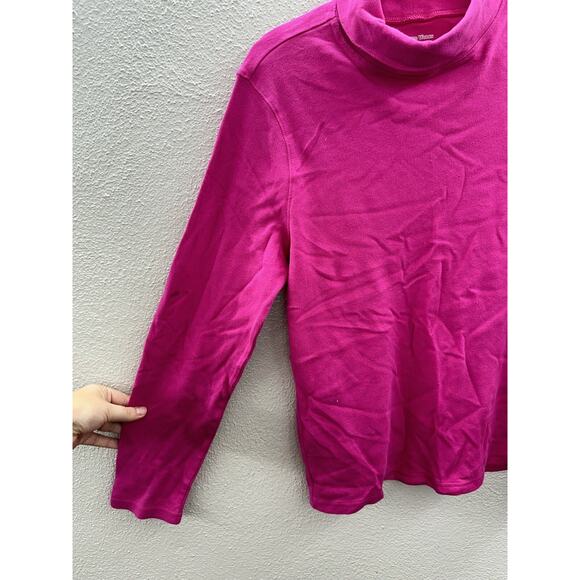 Studio Works Womens Shirt Size XL Turtleneck Pink Long Sleeve - Picture 2 of 11